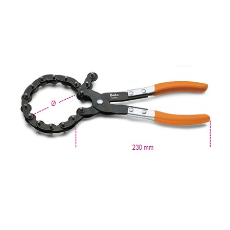 Beta Plier For Exhaust Pipe Cutting 14760005
